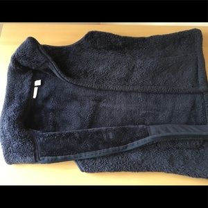 Navy Blue Furry Vest